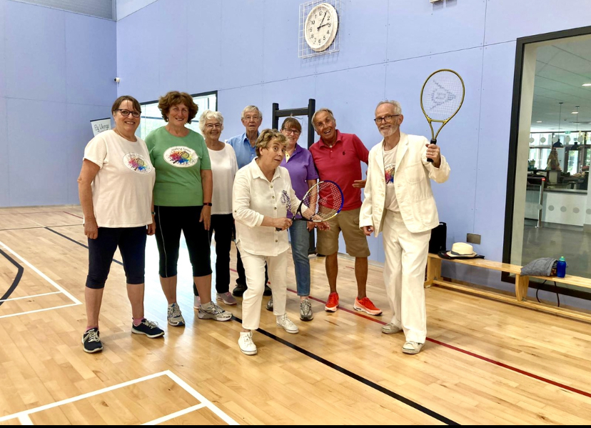 The Walking Tennis group at the Hive