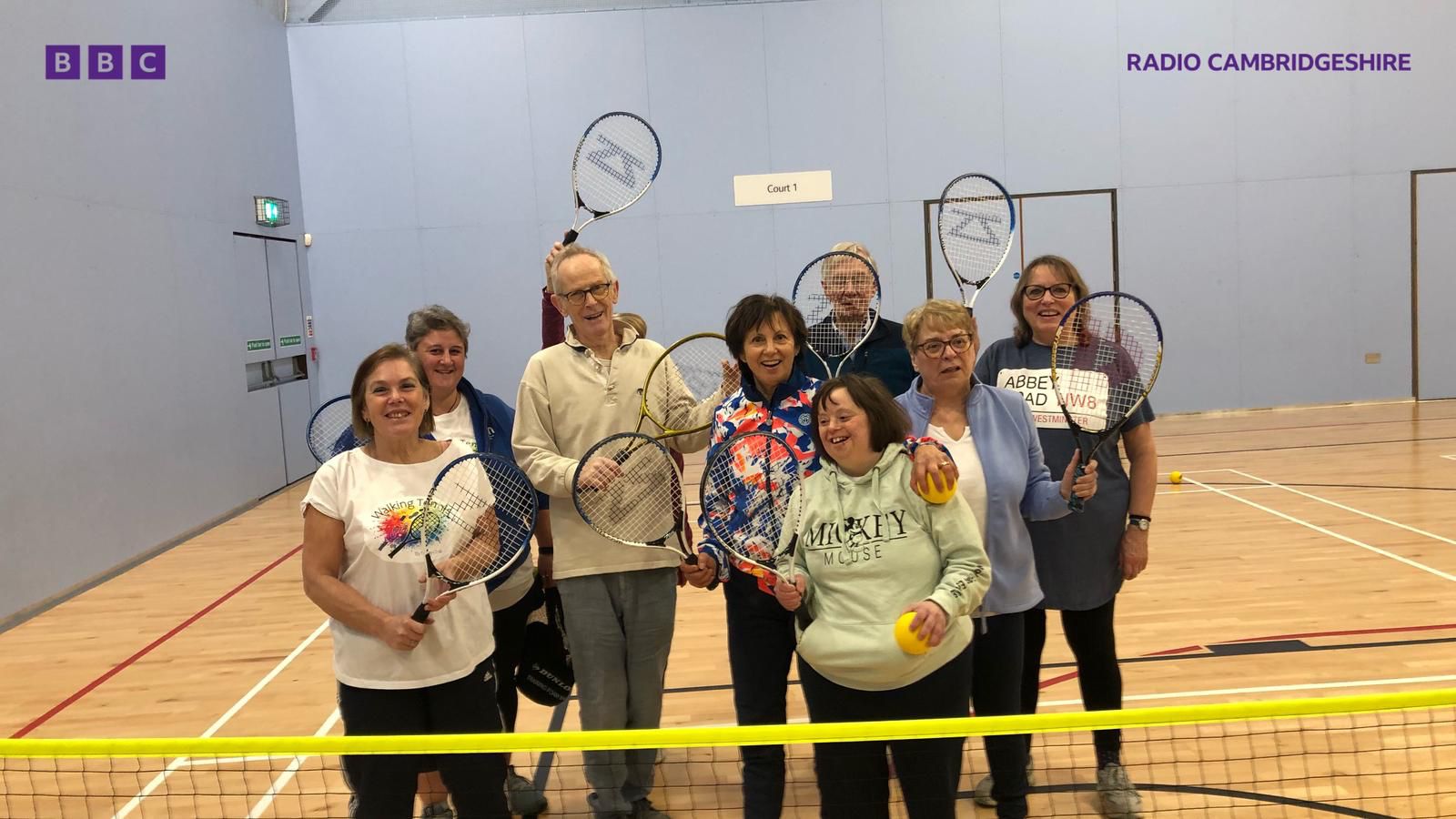 Walking Tennis in the Hive with BBC Radio Cambridge