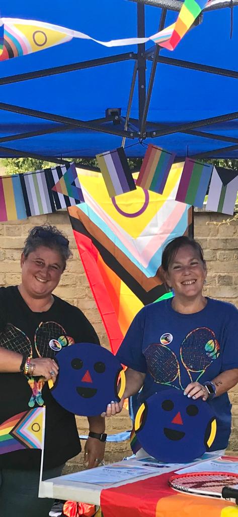 Emma and Fiona at Ely Pride
